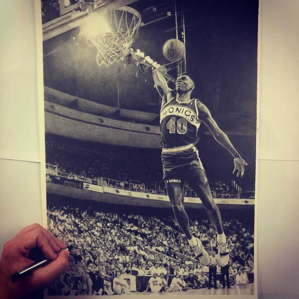 사진으로 착각하는 연필 그림