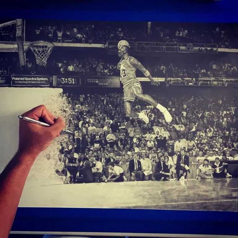 사진으로 착각하는 연필 그림